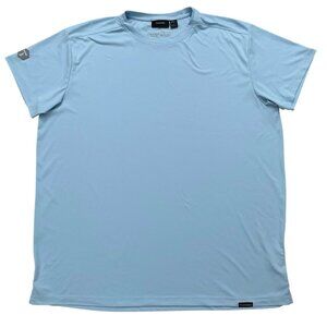 Truewerk T-Shirt Mens Size 2XL Short Sleeve Performance Stretch Work Light Blue